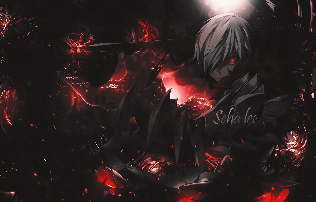 Photo wallpaper look, art, guy, Closers