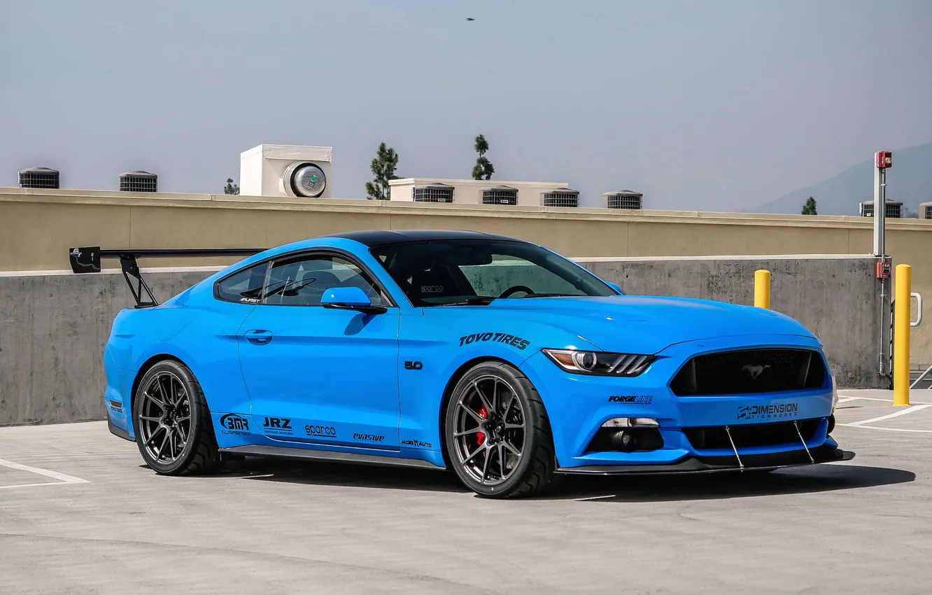 Photo wallpaper Mustang, Ford, Forgeline