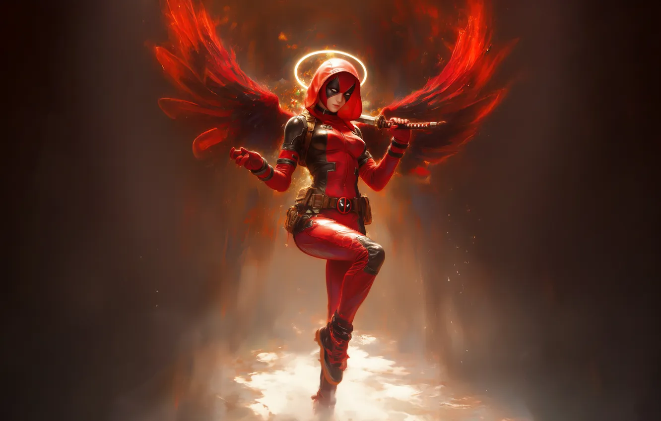 Photo wallpaper Ultimate, Deadpool, Lady