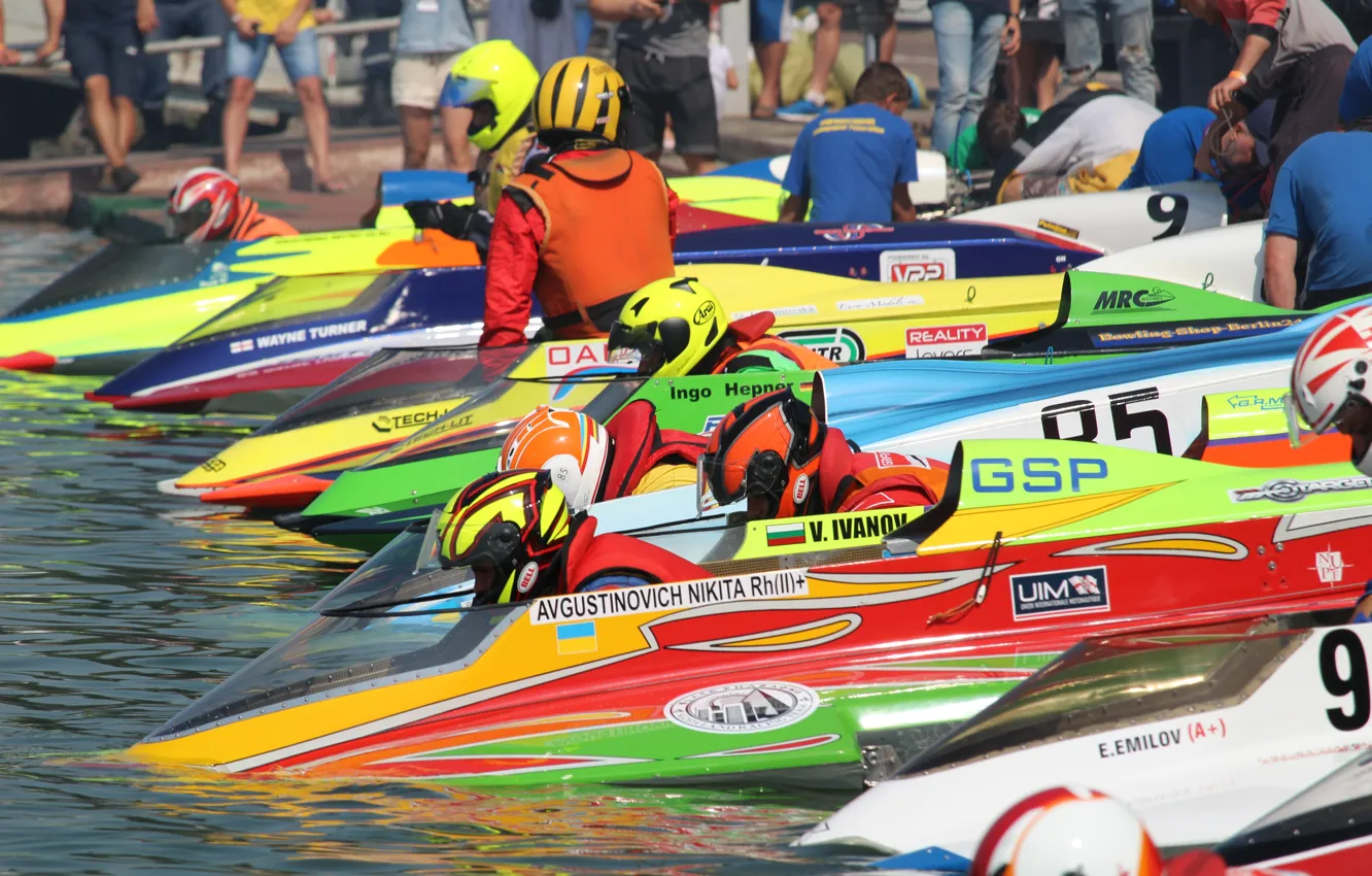 Photo wallpaper race, boat, speed