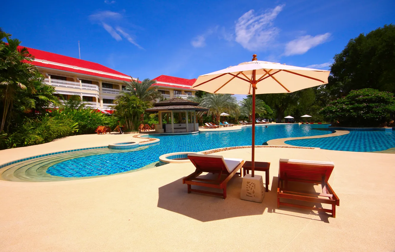 Photo wallpaper pool, Thailand, the hotel, resort