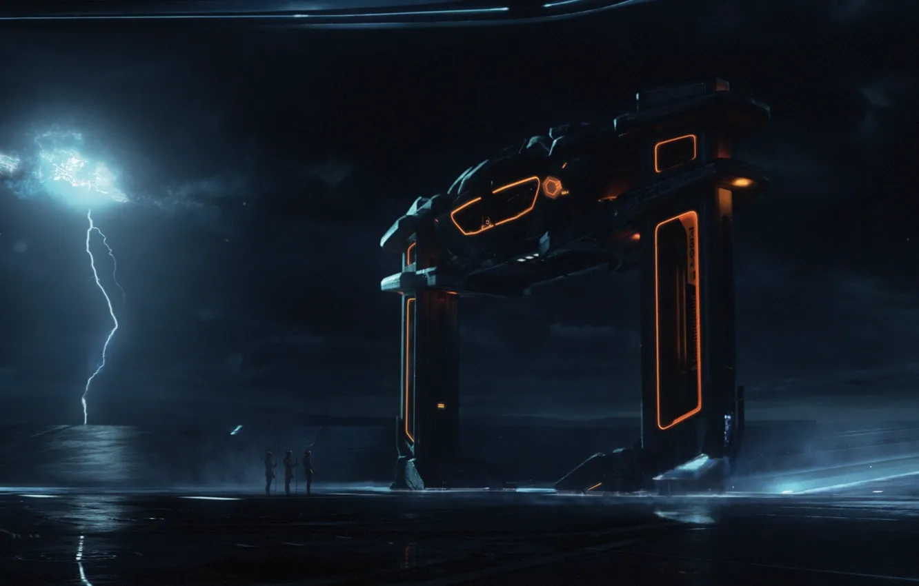 Photo wallpaper the throne, Tron legacy, Tron legacy