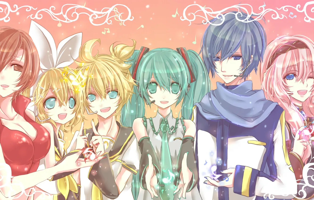 Photo wallpaper anime, Vocaloid, Vocaloid, characters