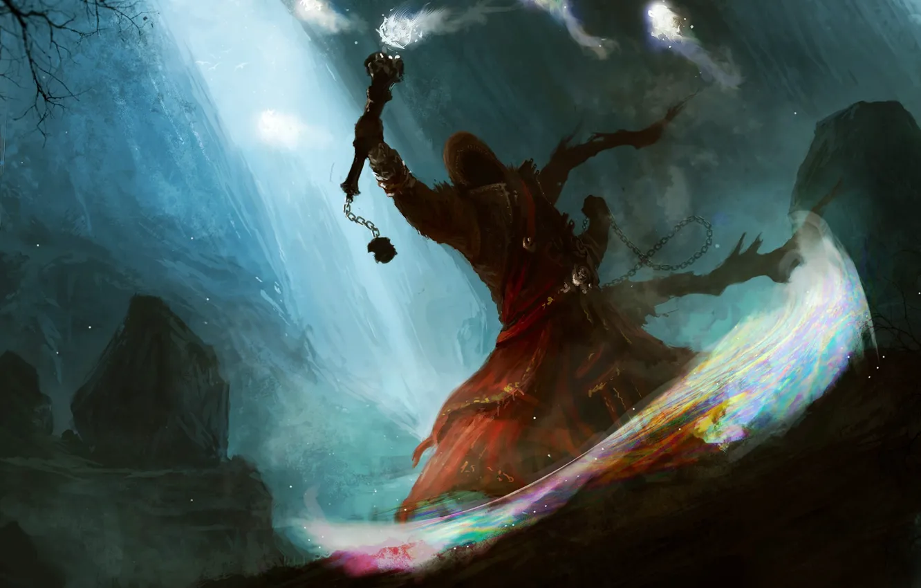 Photo wallpaper night, magic, art