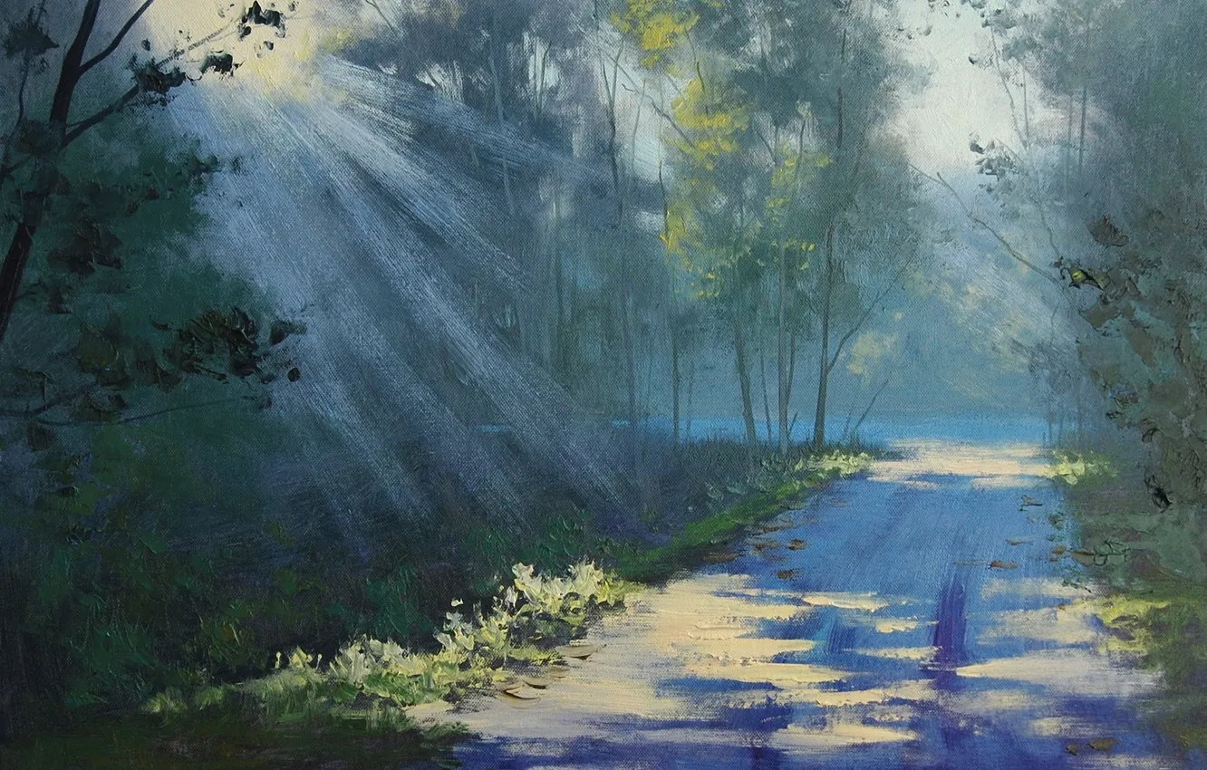 Photo wallpaper figure, art, ARTSAUS, sunrays