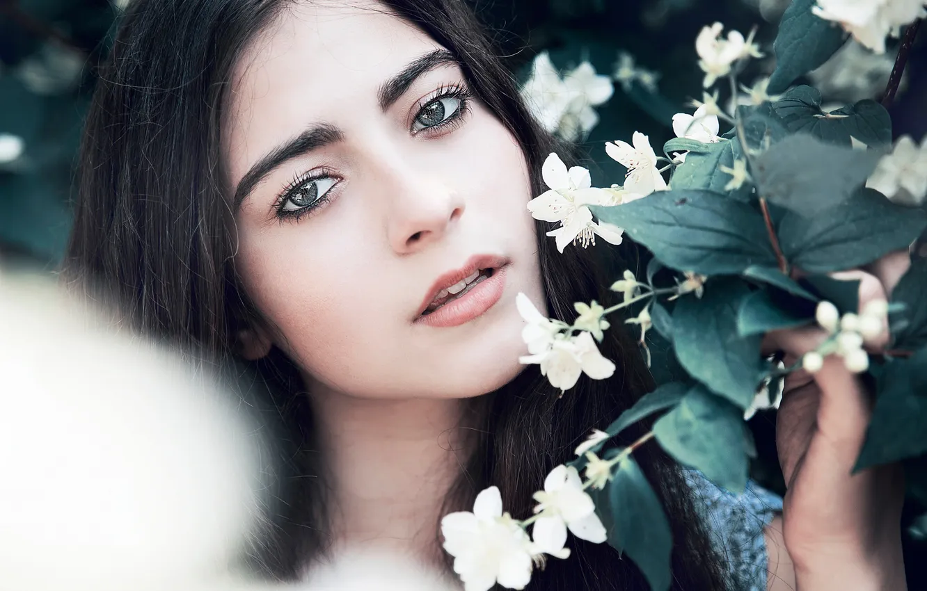 Photo wallpaper portrait, spring, Diane