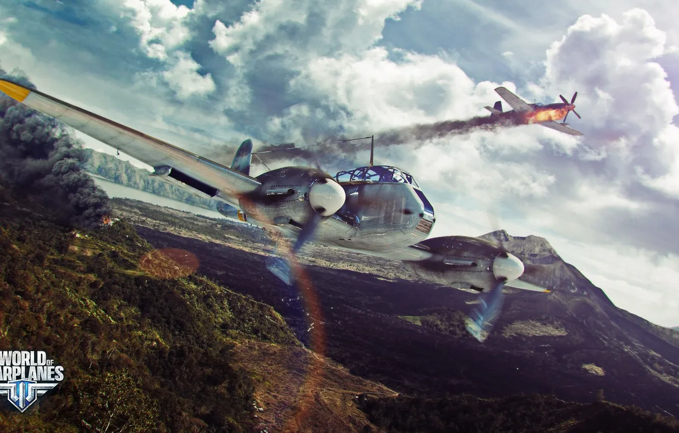 Photo wallpaper the sky, the plane, aviation, air, MMO, Wargaming.Net, World of Warplanes, WoWp