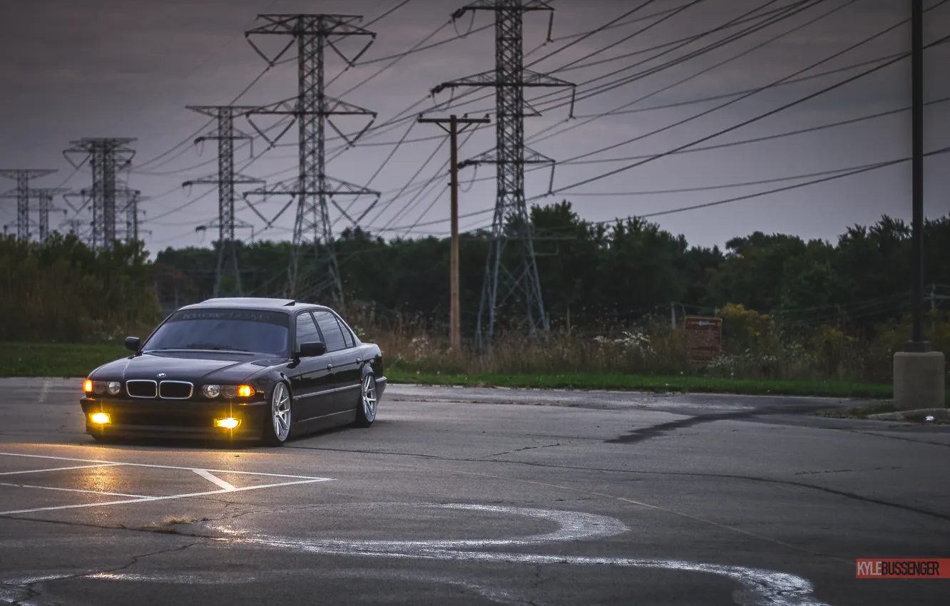 Photo wallpaper BMW, Boomer, BMW, tuning, Stance, E38, 740iL