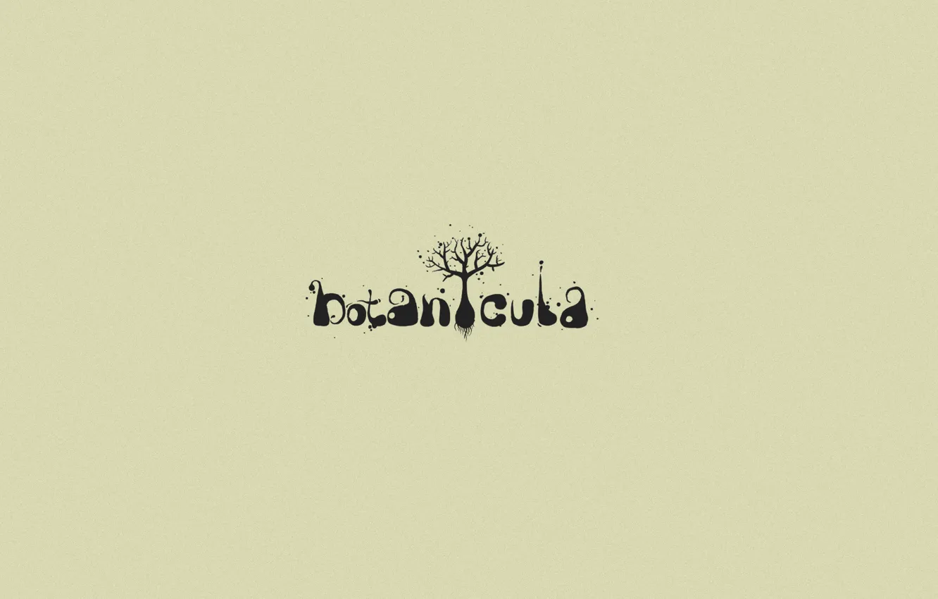 Photo wallpaper tree, the game, logo, font, masterpiece, botanicula