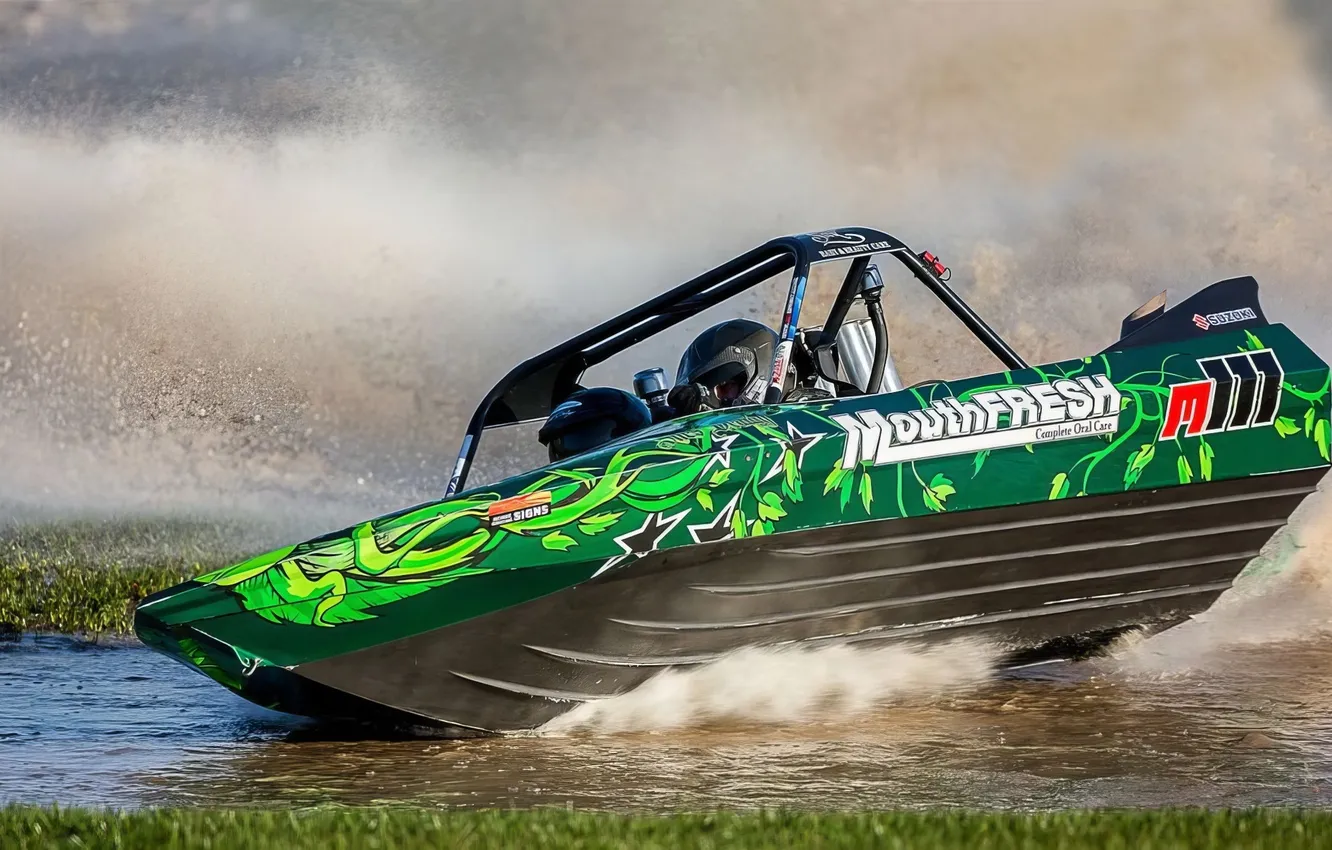 Photo wallpaper race, boat, speed