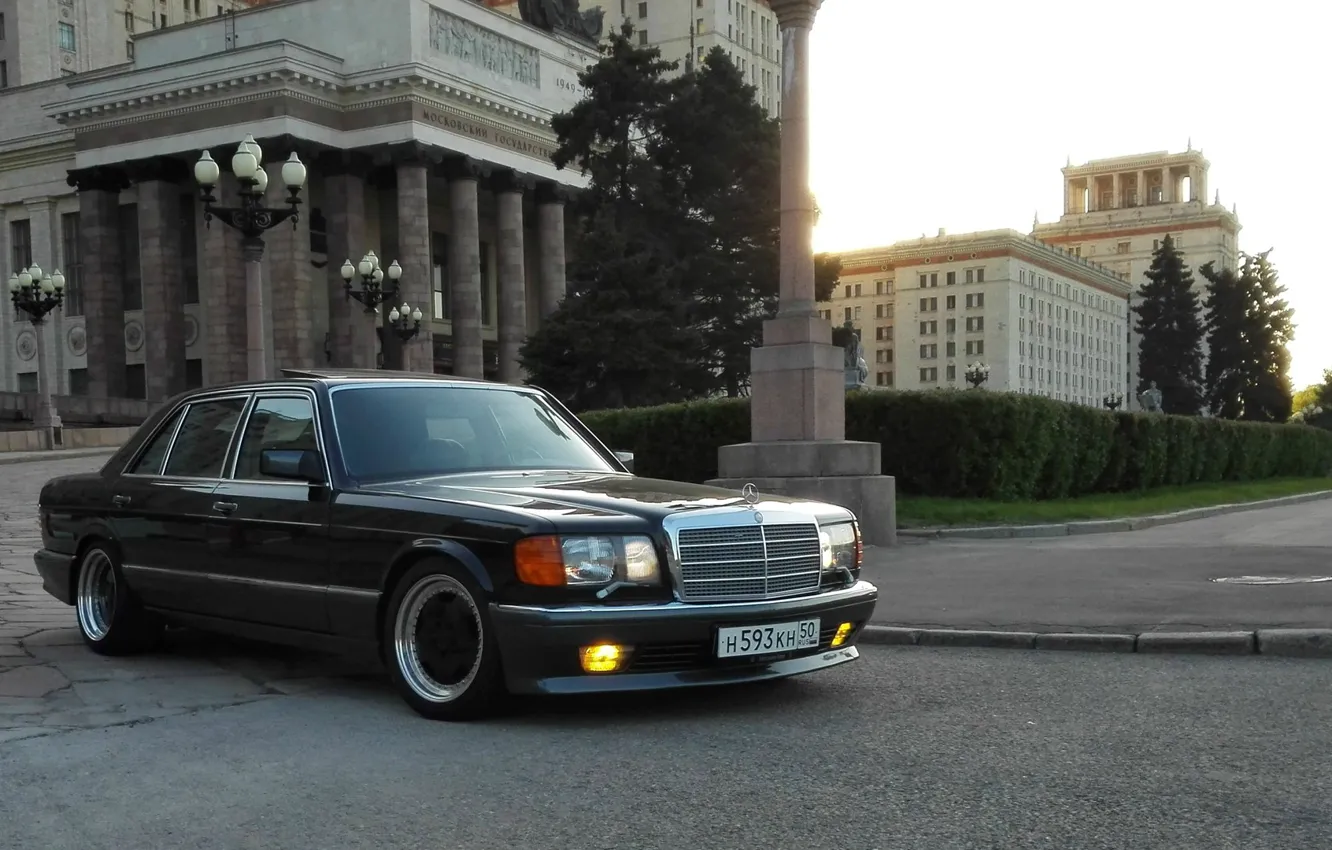 Photo wallpaper mercedes-benz, w126, 560 sel amg