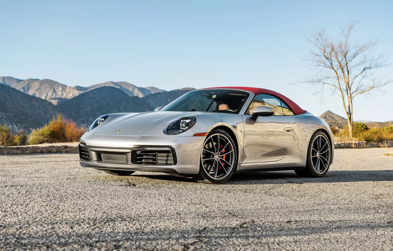 Photo wallpaper 911, Porsche, Carrera, Cabriolet, 2020, S