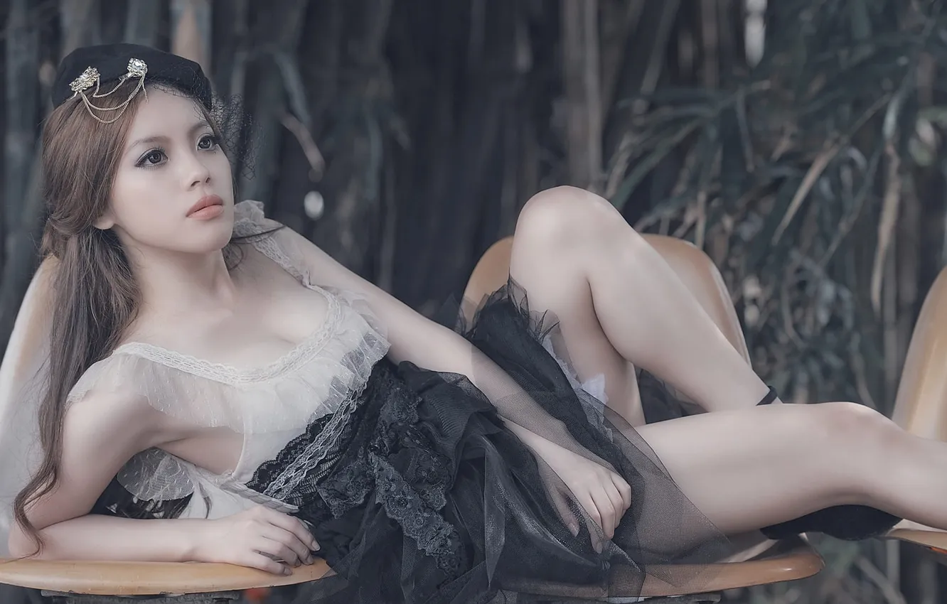 Photo wallpaper China, wallpaper, girl, sexy, woman, model, asian, cute