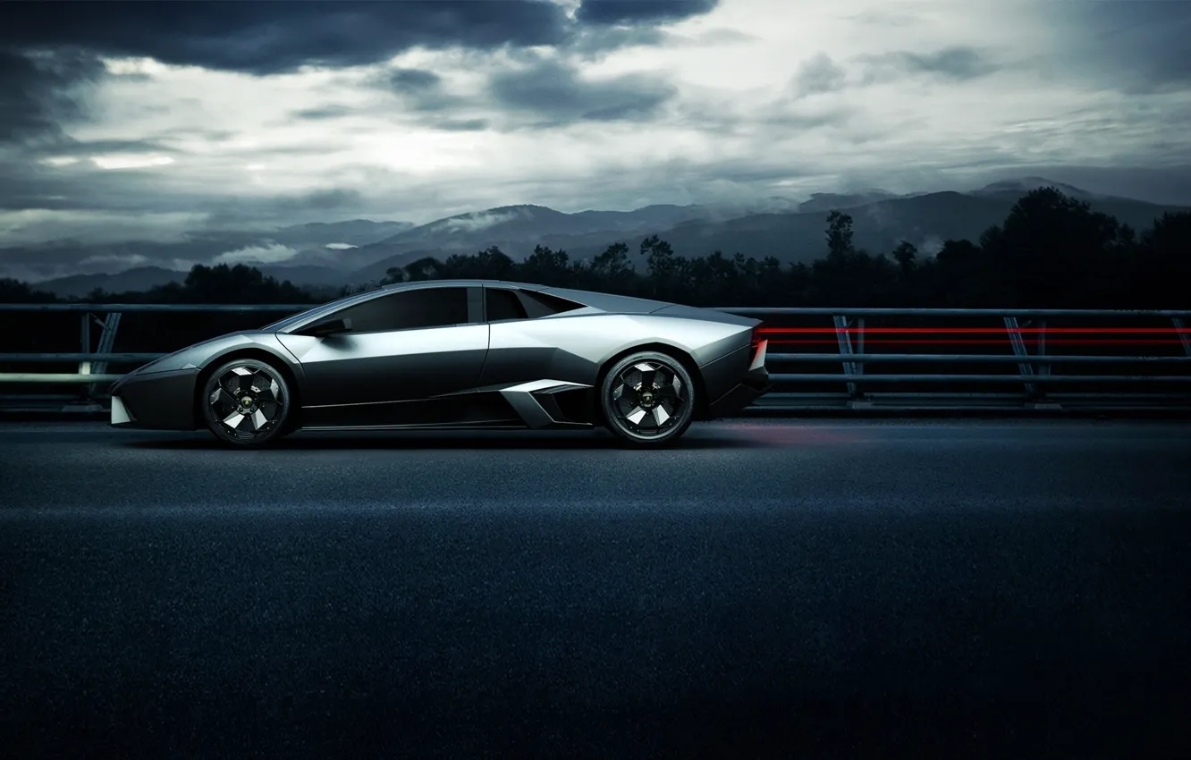 Photo wallpaper auto, Lamborghini Sport Side Angle