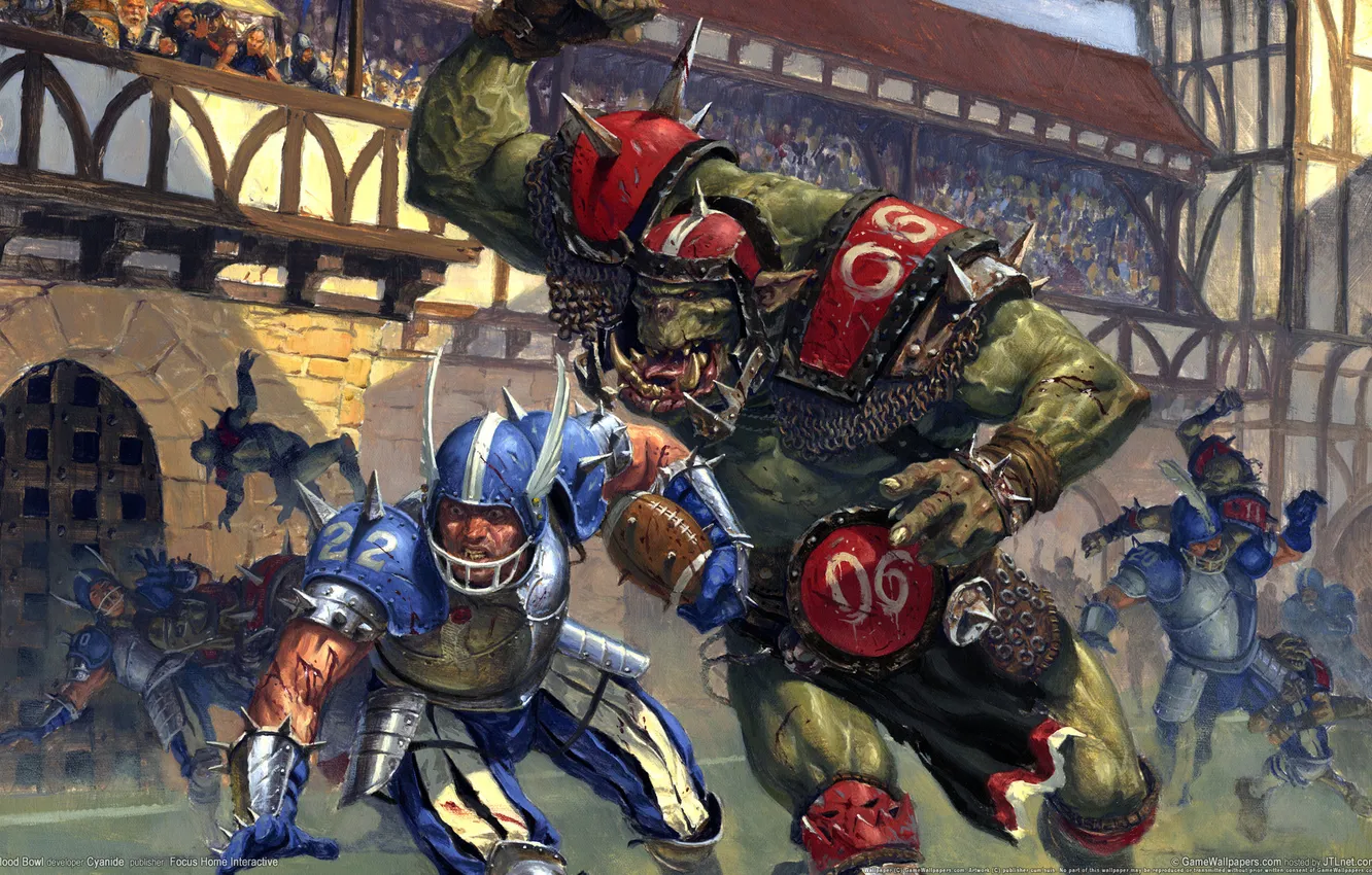 Photo wallpaper people, Orc, Blood Bowl