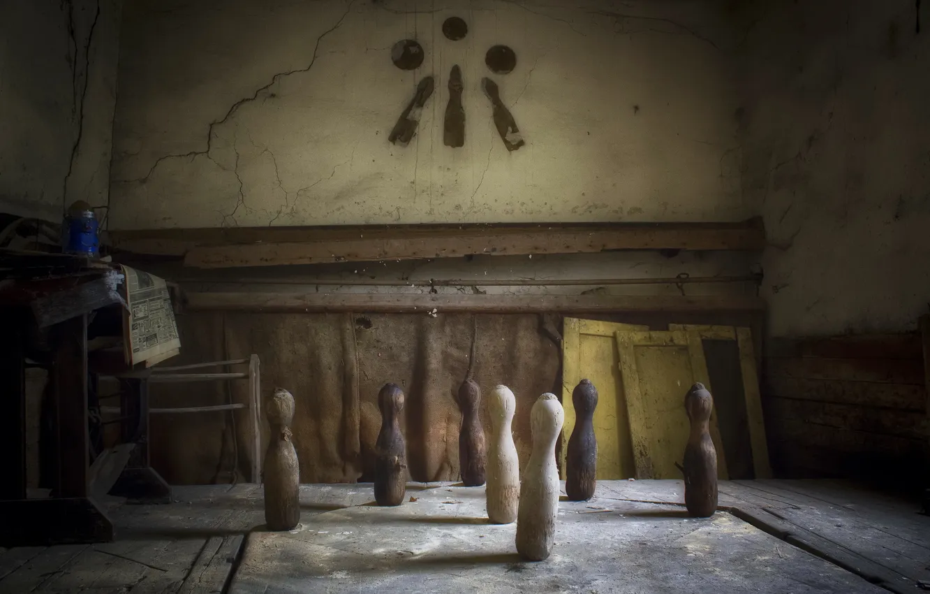 Photo wallpaper sport, skittles, bowling