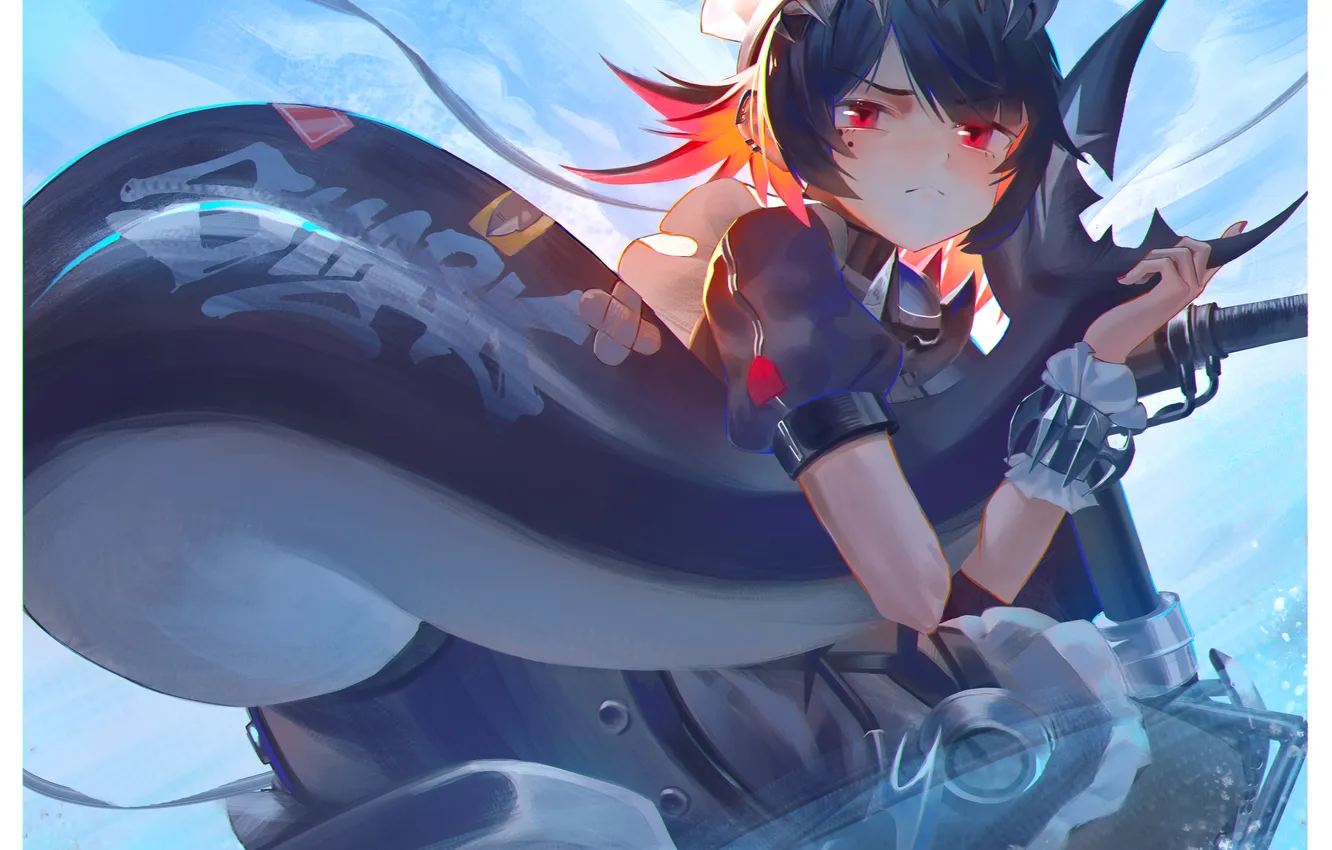 Photo wallpaper girl, weapons, angry, fish tail, ellen joe, Zenless Zone Zero