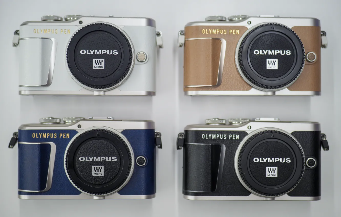 Photo wallpaper cameras, olympus, four