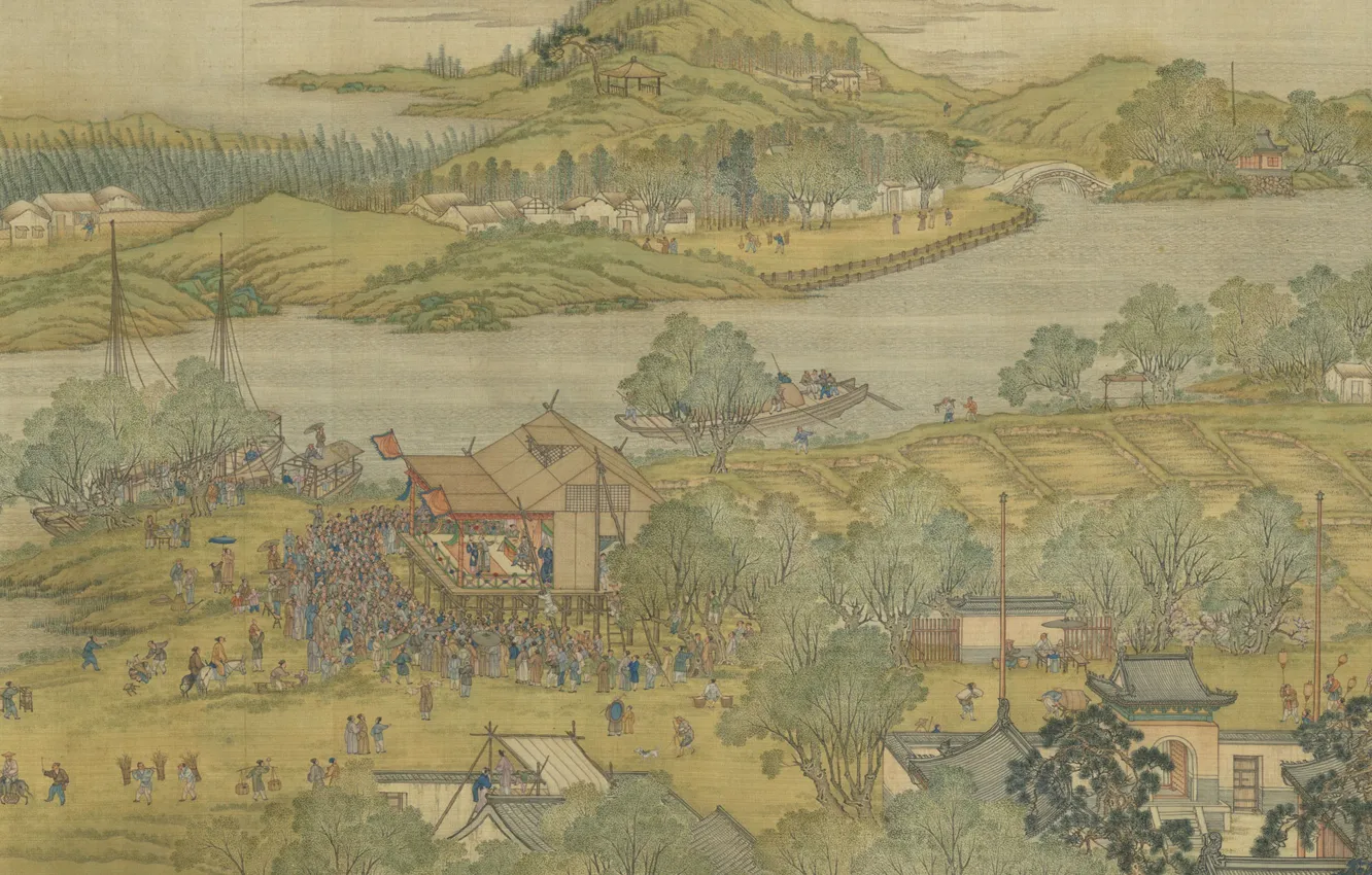 Photo wallpaper art, painting, Chinese paintings