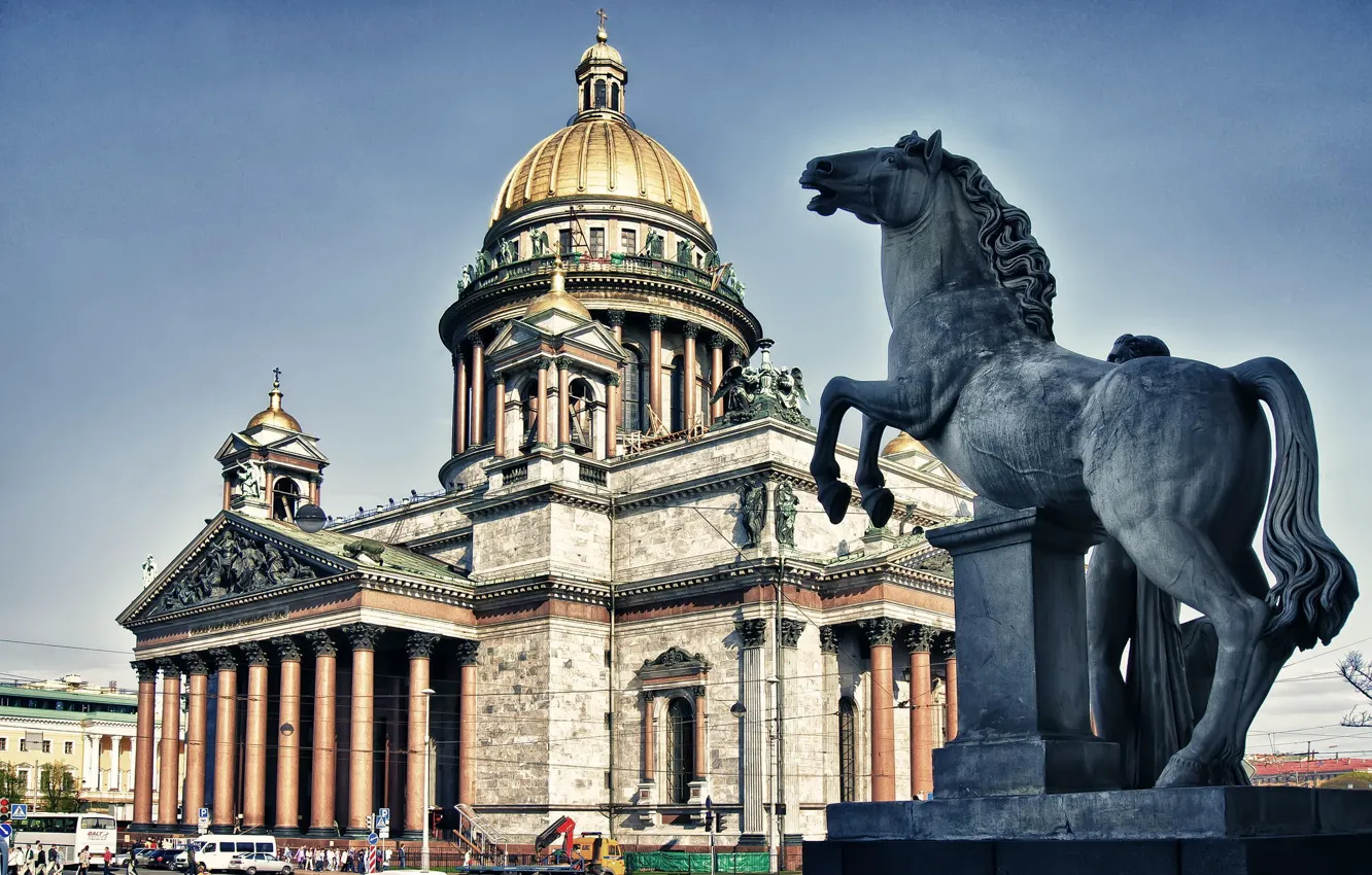 Photo wallpaper Peter, Saint Petersburg, St. Isaac's Cathedral, Russia, St. Petersburg