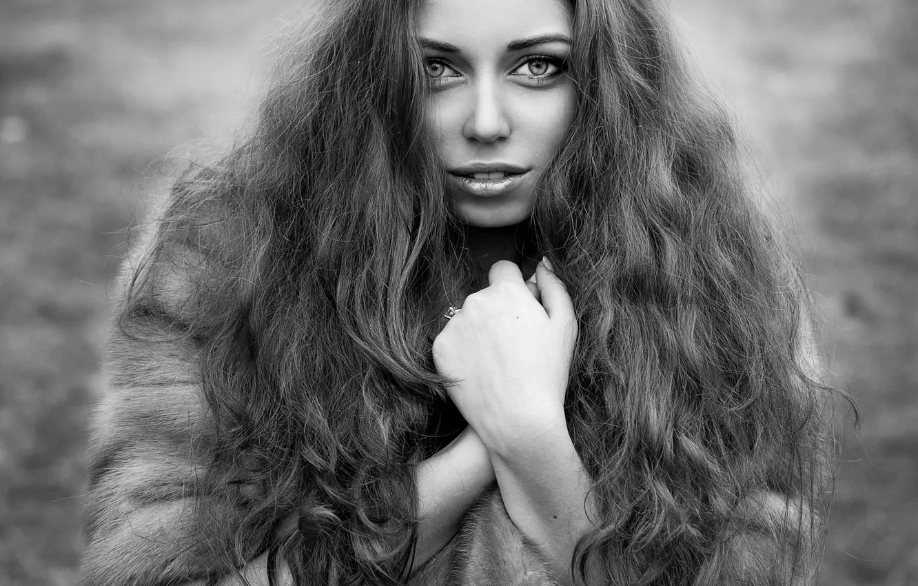 Photo wallpaper look, hair, portrait