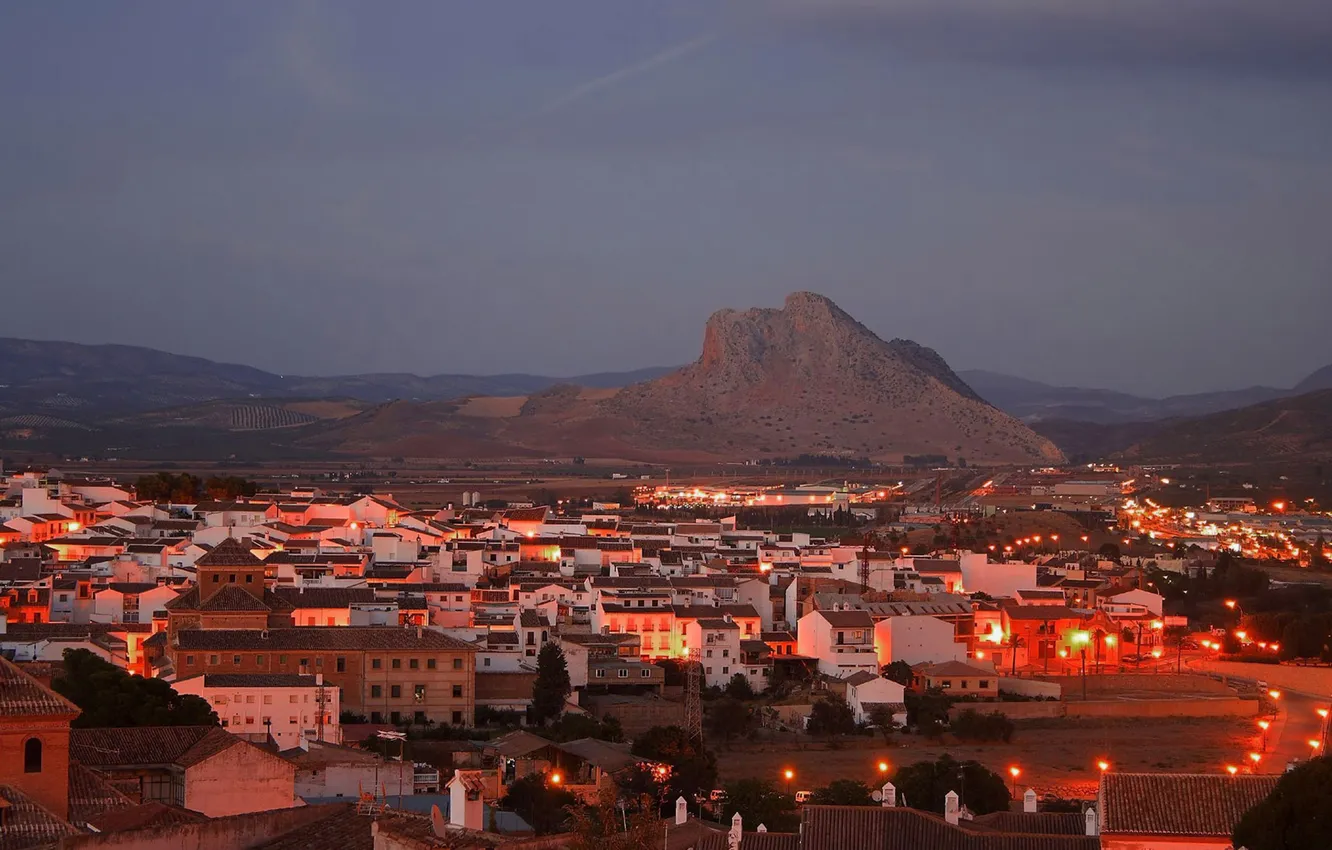 Photo wallpaper home, lights, canyon