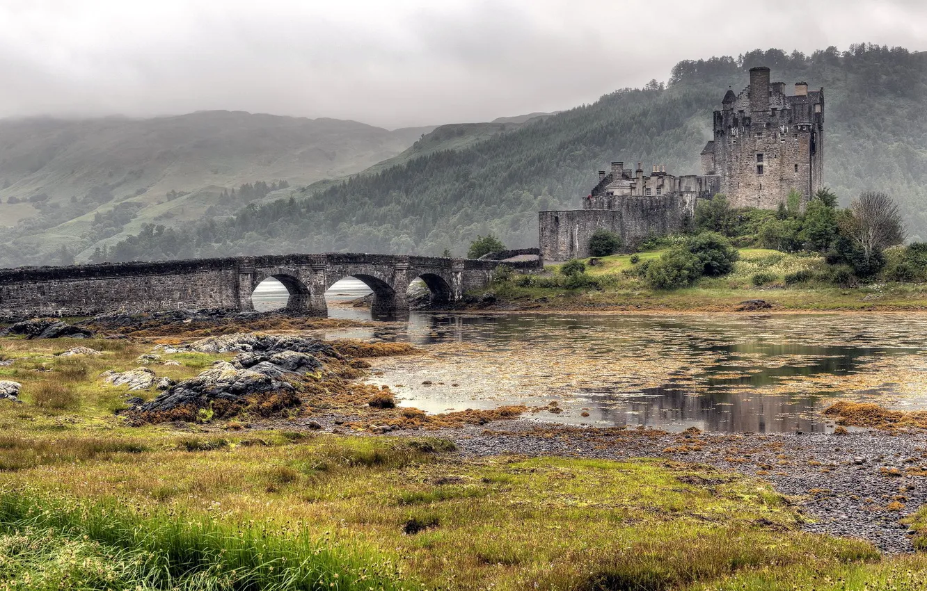 Photo wallpaper Scotland, castle, Eileen Donan