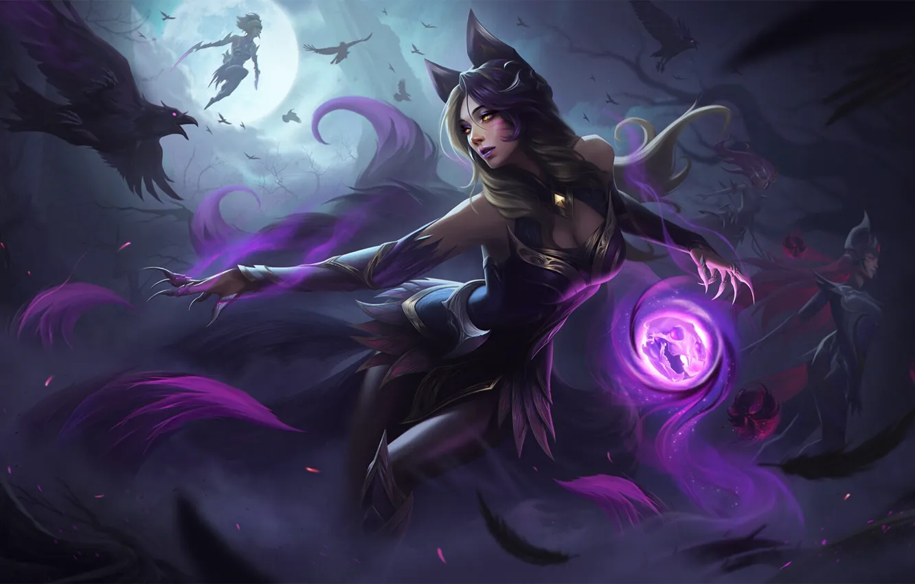 Photo wallpaper games, League of Legends, Ahri