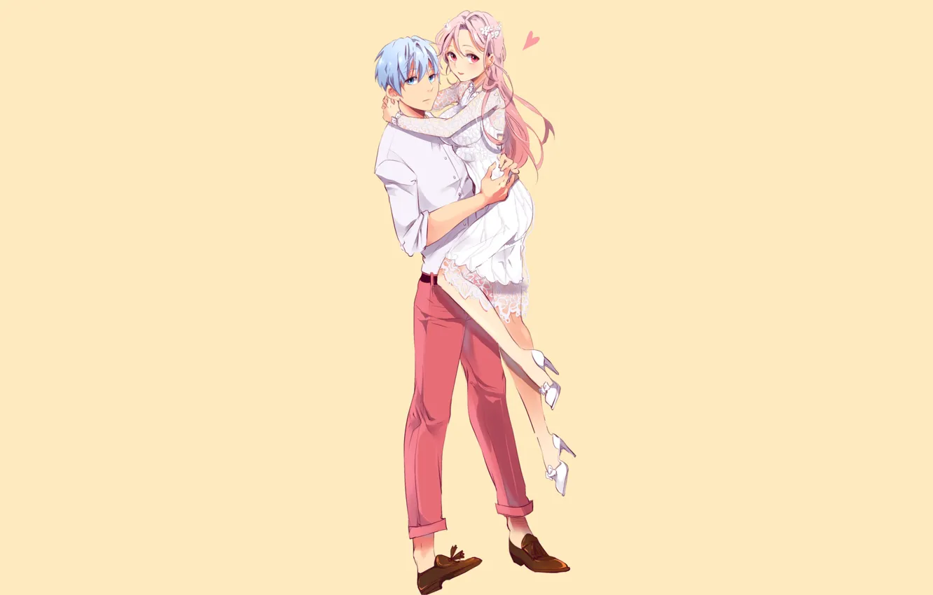 Photo wallpaper girl, pair, Kuroko's basketball, Kuroko, Tetsuya, Kuroko no baske