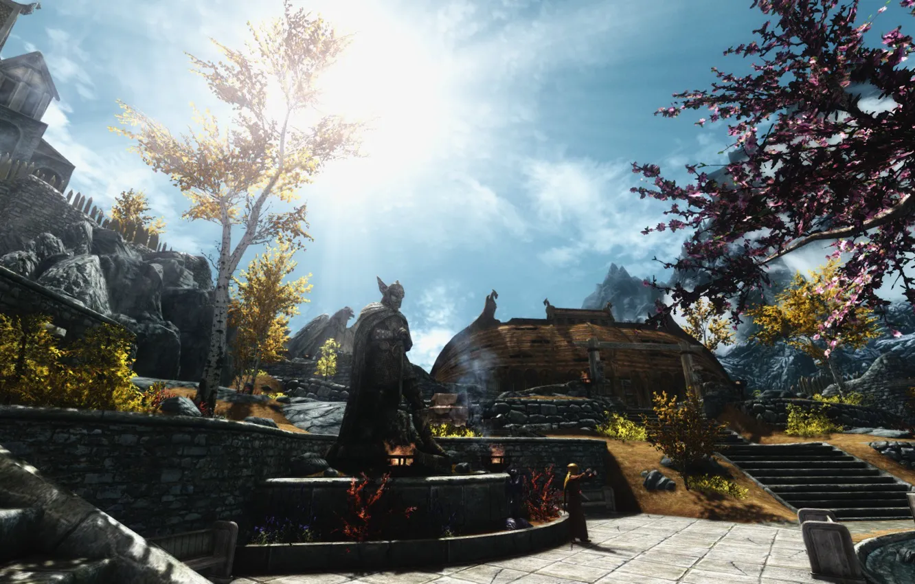 Photo wallpaper Skyrim, The Elder Scrolls, Whiterun, Talos