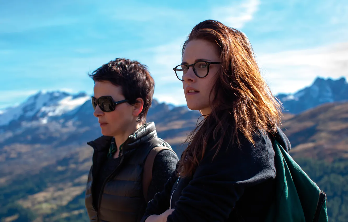 Photo wallpaper Kristen Stewart, Kristen Stewart, drama, Clouds of Sils Maria, Sils-Maria, Juliette Binoche, Juliette Binoche