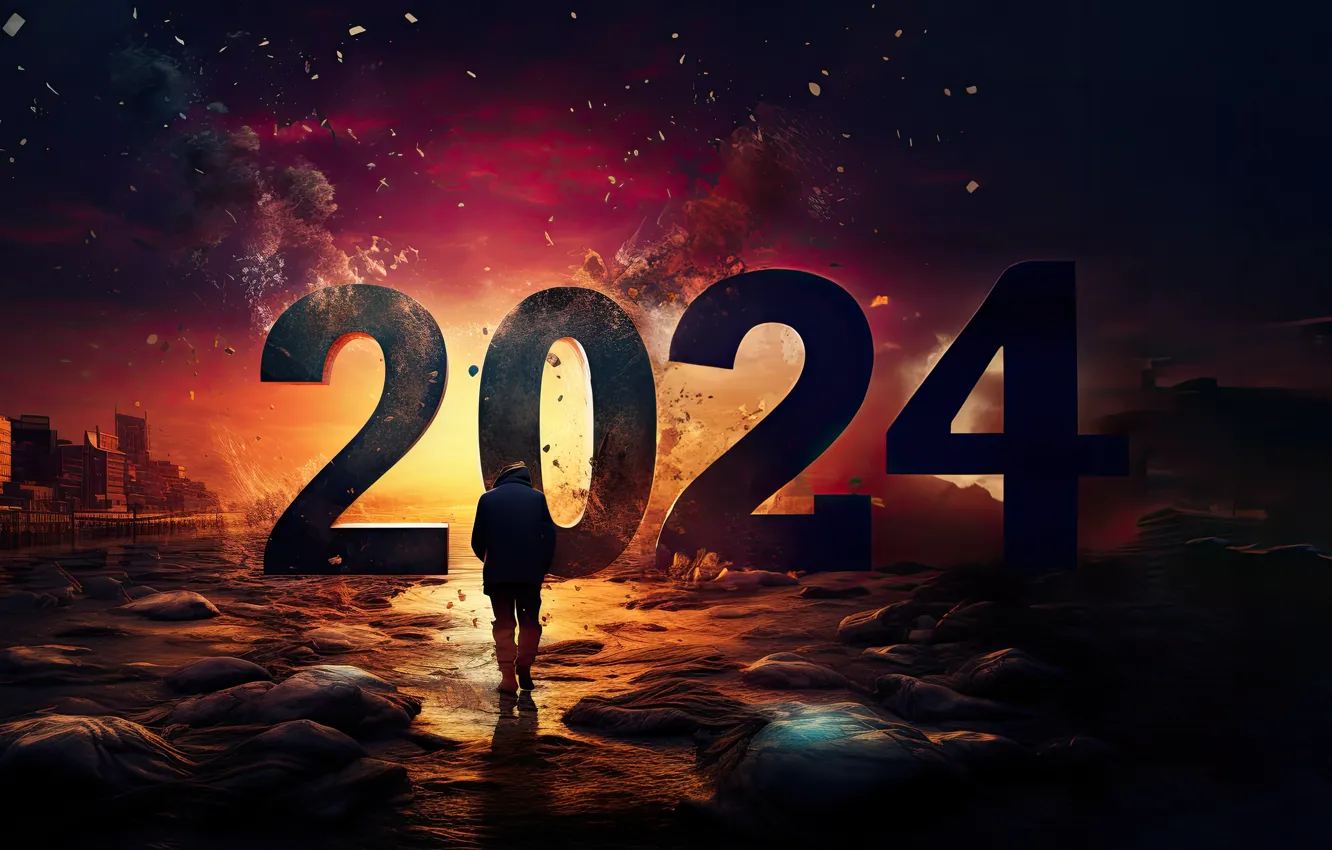 Photo wallpaper road, the sky, the sun, clouds, light, clouds, the city, the dark background