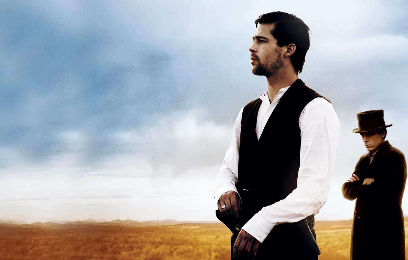 Photo wallpaper field, Brad Pitt, The assassination of jesse james by the coward robert ford, Casey Affleck, …