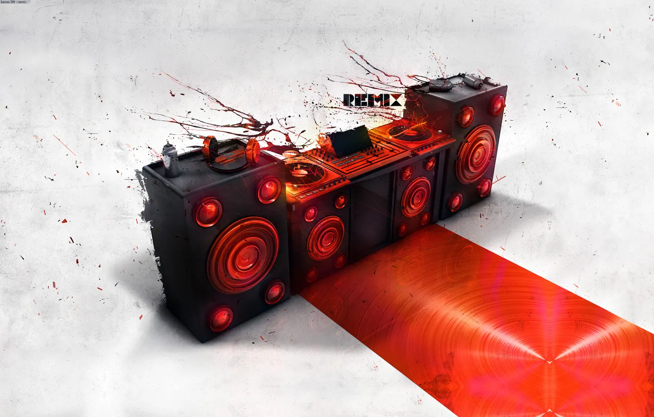 Photo wallpaper music, vinyl