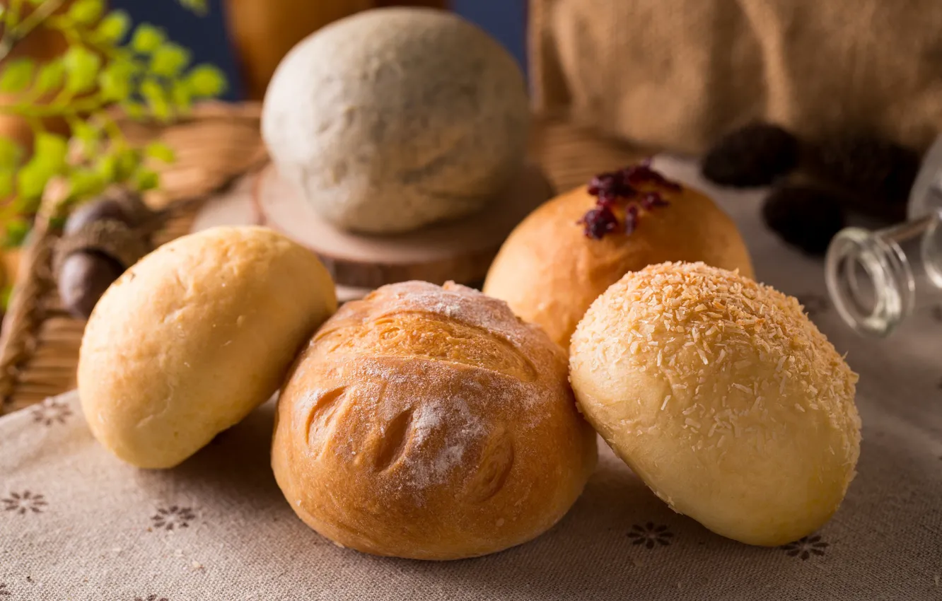 Photo wallpaper bread, cakes, buns