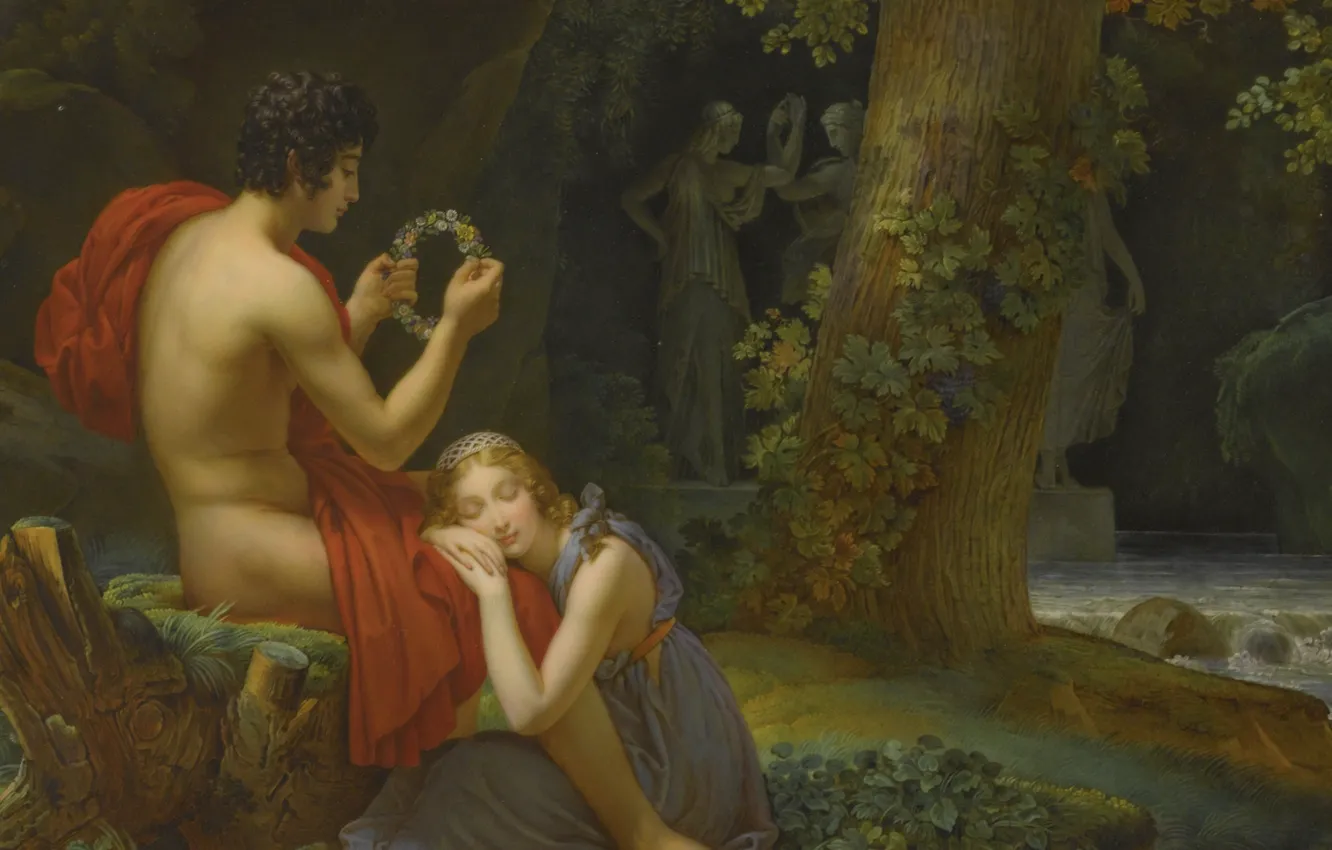 Photo wallpaper Chloe, mythology, Francois Gerard, daphhis