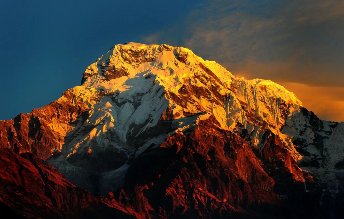 Photo wallpaper Nepal, MOUNTAIN, Annapurna Massif Himalayas, 4K ULTRA-HD (2160P)
