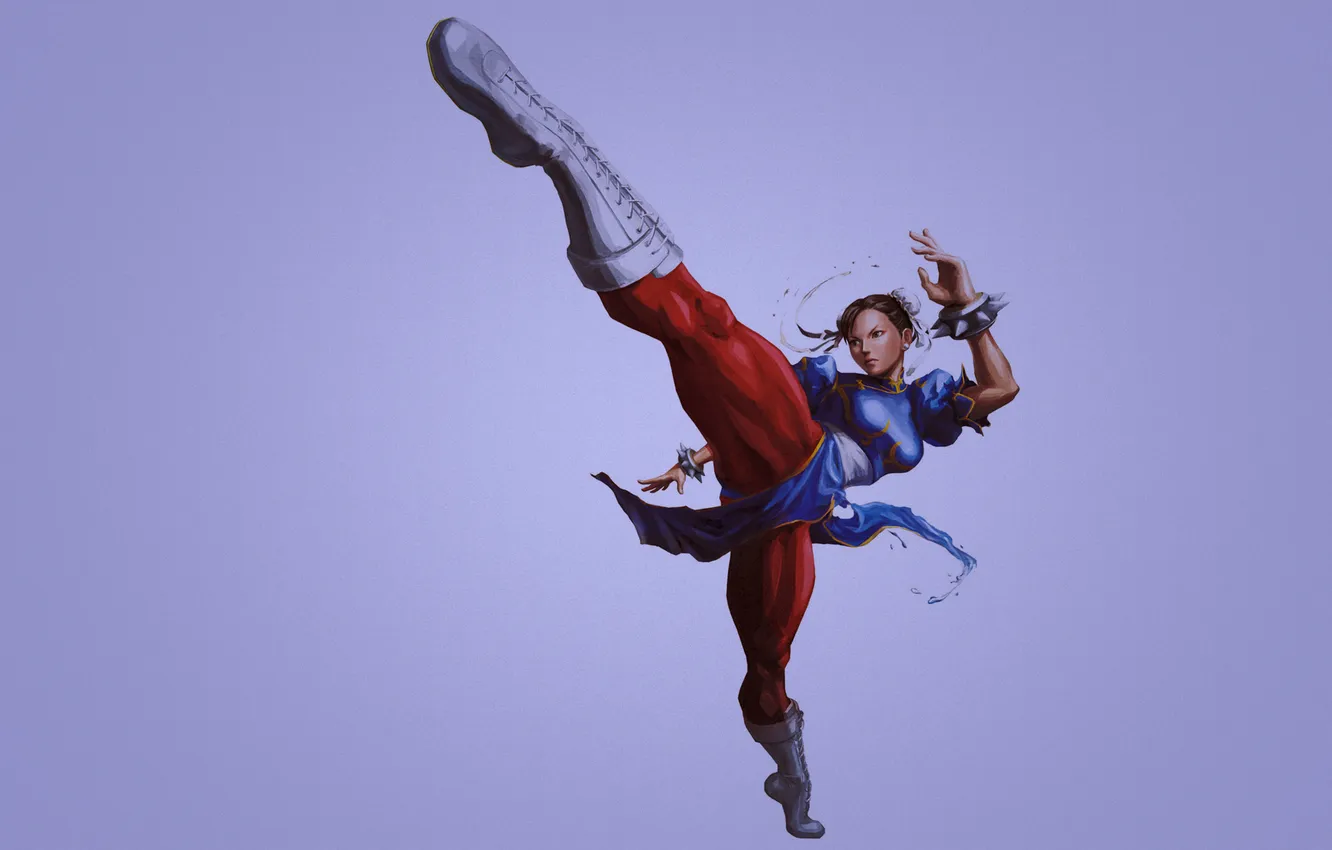 Photo wallpaper girl, blow, girl, street fighter, Street Fighter, Karate