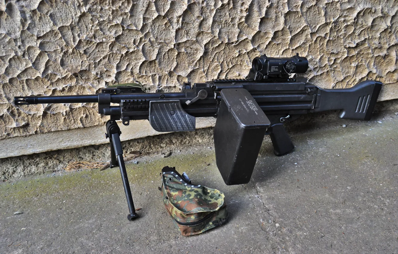 Photo wallpaper weapons, machine gun, manual, Heckler &ampamp; Koch, MG4