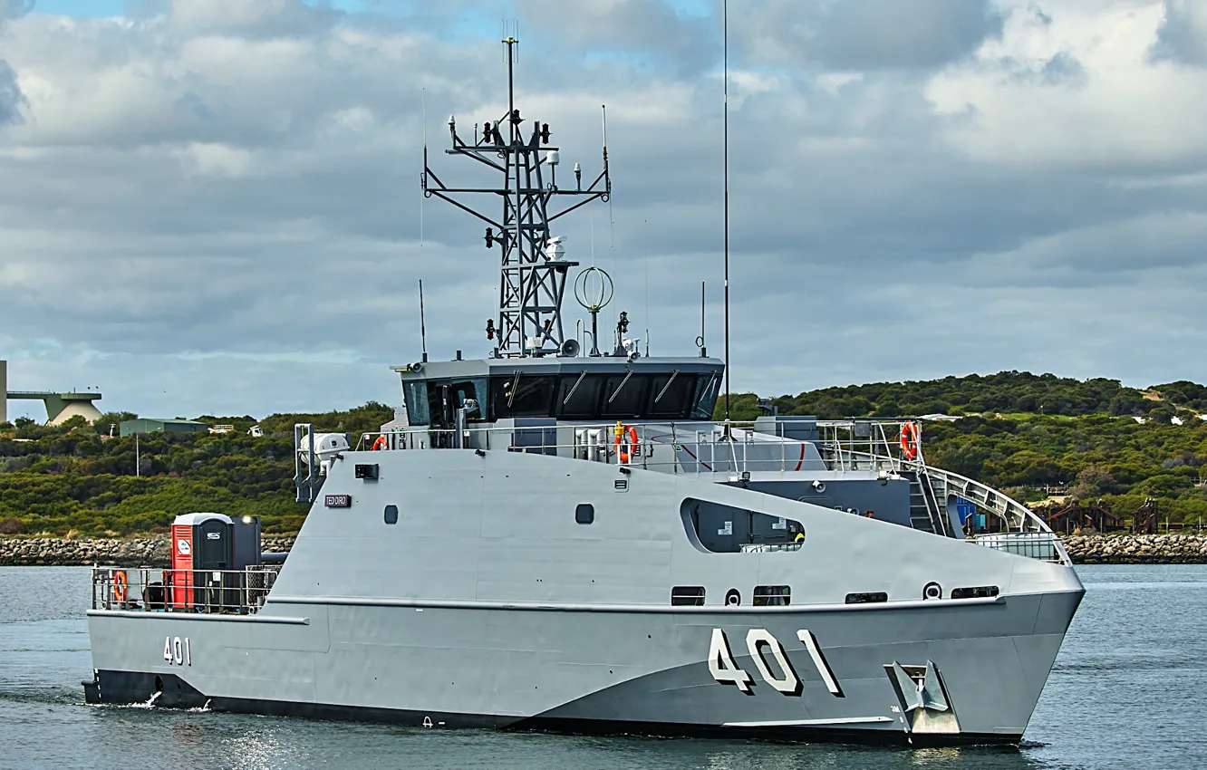 Photo wallpaper boat, security, coast