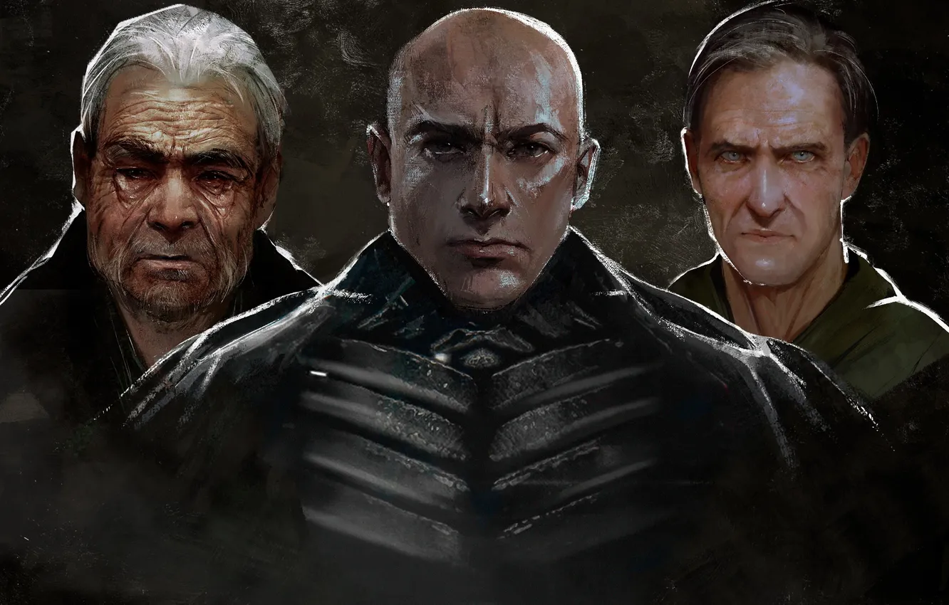 Photo wallpaper figure, people, trio, from panda, by Panda