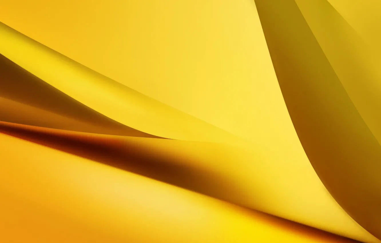 Photo wallpaper wave, yellow, background, yellow, fon, wave
