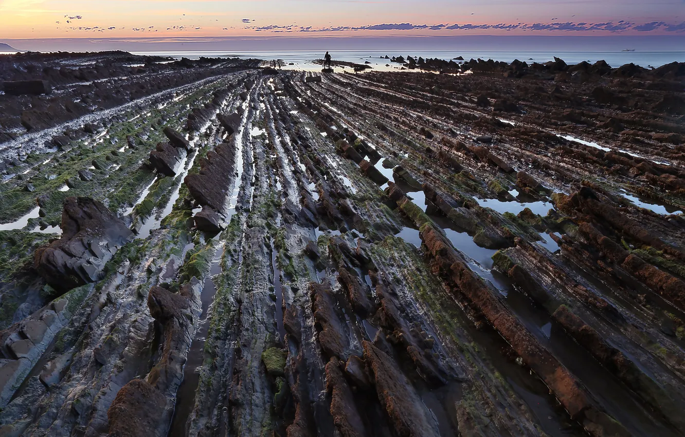 Photo wallpaper sea, landscape, shore