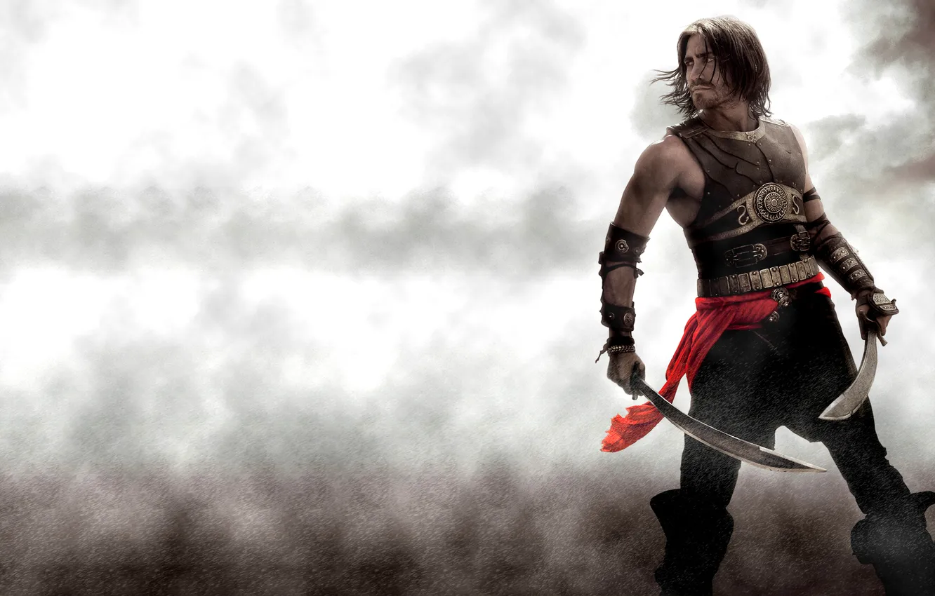 Photo wallpaper sand, storm, sword, Jake Gyllenhaal, Prince Of Persia: The Sands Of Time, Prince of Persia: …