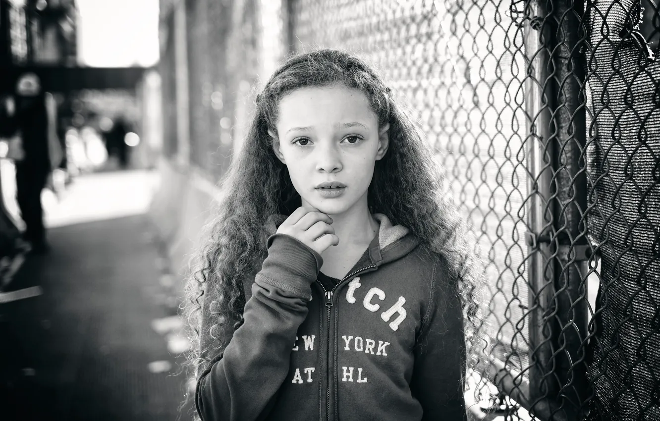 Photo wallpaper model, girl, curls, Berkeley Clayborne