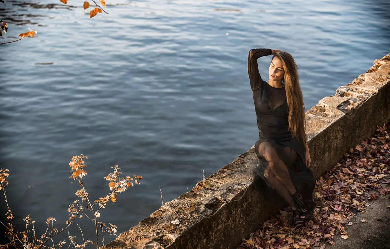 Photo wallpaper face, model, hair, beauty, Federica