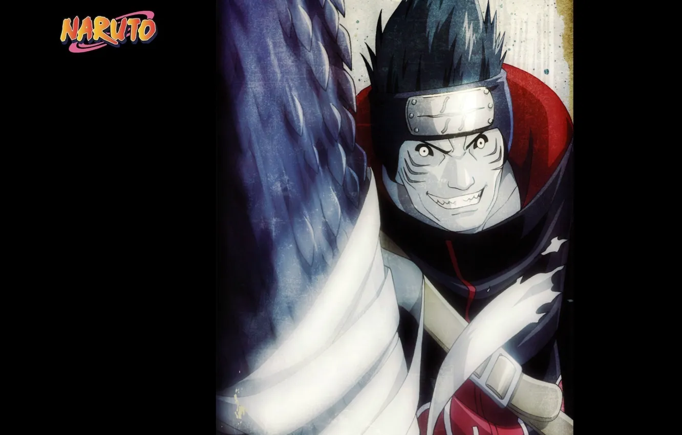 Photo wallpaper sword, teeth, grin, ninja, Akatsuki, Naruto Shippuden, naruto shippuuden, Kisame Hoshigaki