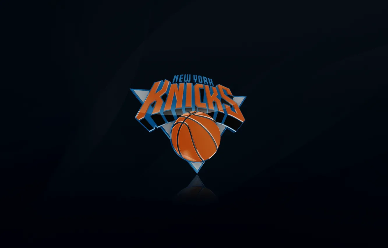 Photo wallpaper Black, Basketball, Background, Logo, New York, New York, NBA, New York Knicks