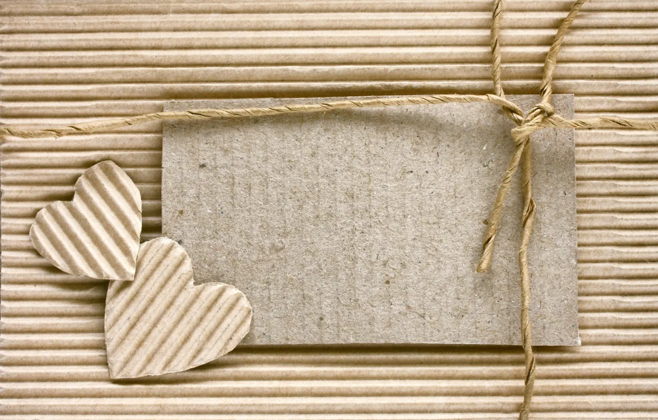 Photo wallpaper hearts, love, cardboard, romantic, hearts