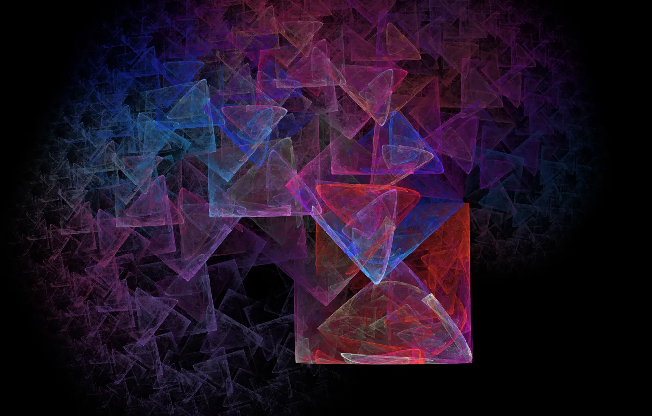 Photo wallpaper abstraction, pattern, color, figure, fractal, black background